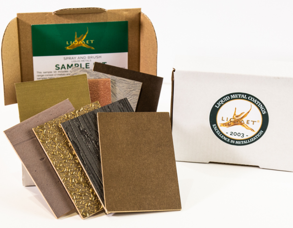 liquid metal coating on MDF panel