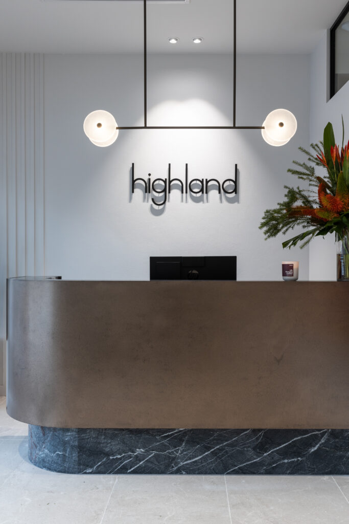 Antique Bronze reception desk